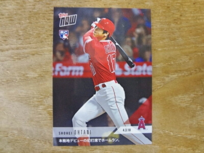 大谷 翔平 2018 TOPPS NOW 本拠地デビューの初打席でホームラン