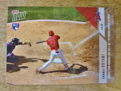 大谷 翔平 2018 TOPPS NOW ROOKIE STAR HOMERS OFF 2017 AL CY YOUNG AWARD WINNER