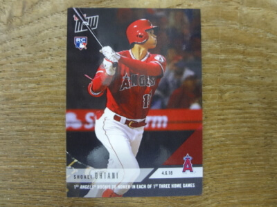 大谷 翔平 2018 TOPPS NOW 1ST ANGELS ROOKIE TO HOMER IN EACH OF 1ST THREE HOME GAMES