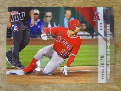 大谷 翔平 2018 TOPPS NOW 5点を追加した7回に走者一掃のMLB初本塁打